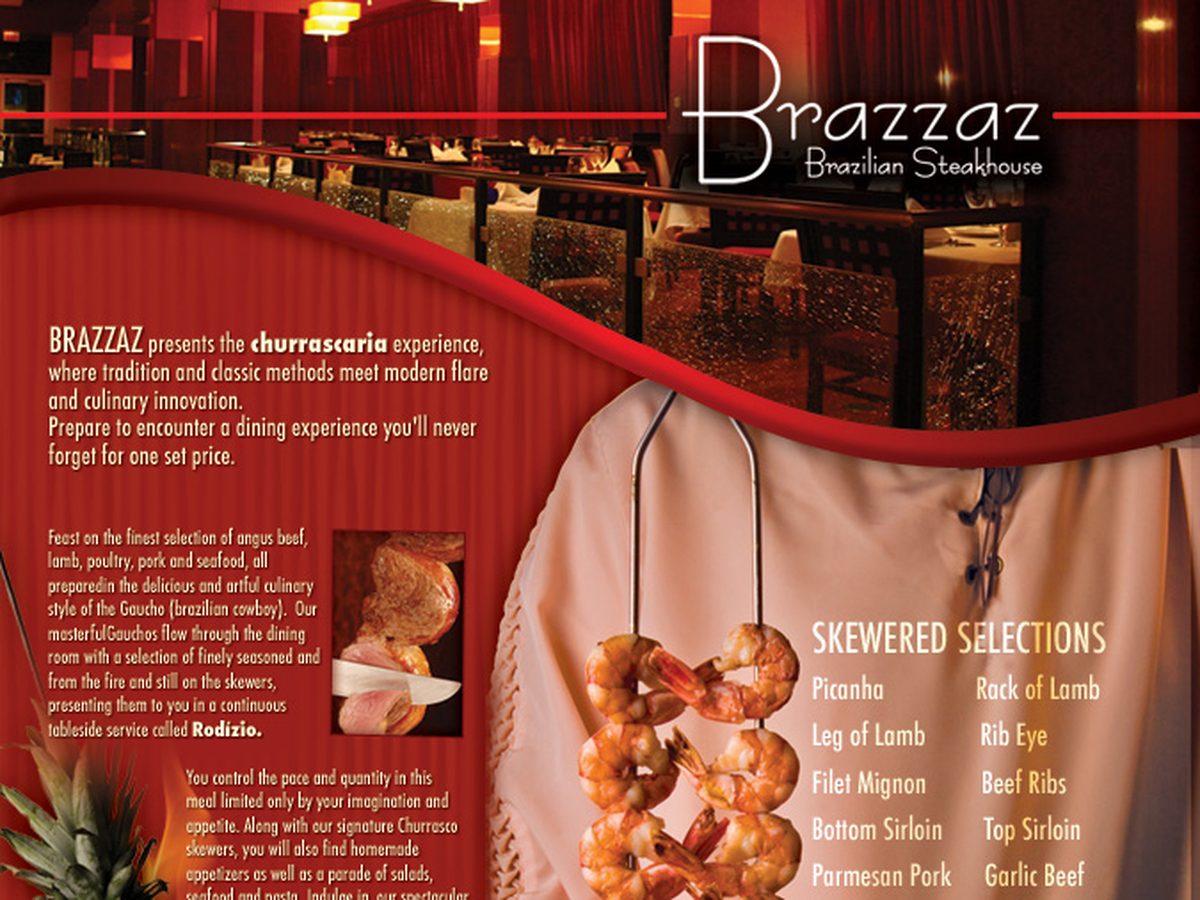 Brazzaz Brazilian Steakhouse restaurant website design