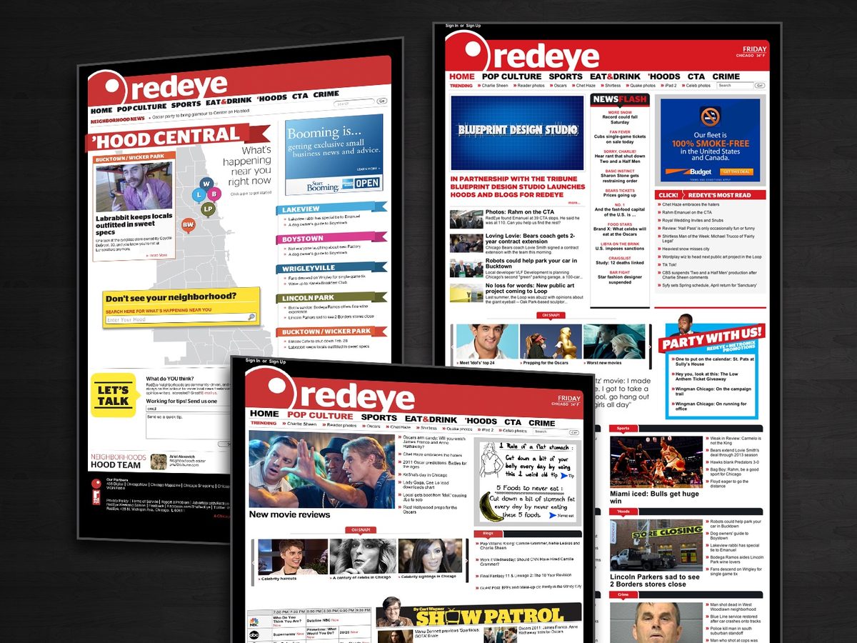 RedEye Chicago Tribune website design